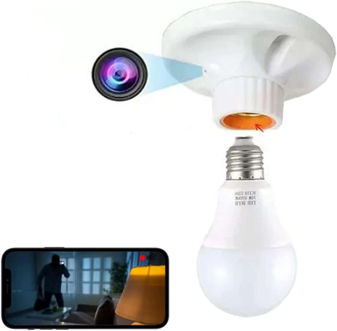 Spy Camera Bulb Base 1080P